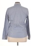 Lands' End 100% Baumwolle Polka Dots Gray Long Sleeve Button-Down Shirt Size 14 - photo 2