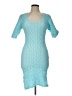 Samsoe Samsoe 100% Cotton Teal Cocktail Dress Size L - photo 1