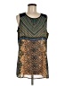 CAbi 100% Polyester Gold Sleeveless Blouse Size M - photo 1