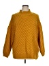 Poetry Clothing 100% Acrylic Chevron-herringbone Yellow Orange Pullover Sweater Size 1X - photo 1