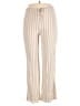 Pull&Bear Stripes Ivory Casual Pants Size L - photo 1