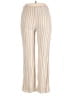 Pull&Bear Stripes Ivory Casual Pants Size L - photo 2