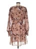 o.p.t 100% Polyester Paisley Brown Cocktail Dress Size M - photo 2