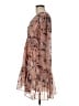 o.p.t 100% Polyester Paisley Brown Cocktail Dress Size M - photo 5