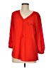 Roz & Ali 100% Polyester Red 3/4 Sleeve Blouse Size M - photo 1
