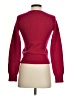 Express 100% Lambswool Argyle Burgundy Wool Pullover Sweater Size S - photo 2