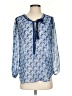 Calypso St. Barth Blue 3/4 Sleeve Blouse Size XS - photo 1