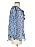 Calypso St. Barth Blue 3/4 Sleeve Blouse Size XS - photo 4