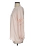 Ann Taylor LOFT 100% Polyester Pink Long Sleeve Blouse Size S - photo 5