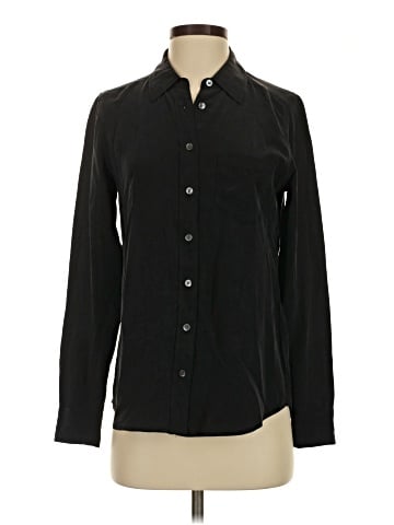 Equipment Long Sleeve Silk Top (view 1)