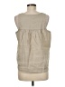 Splendid 100% Linen Tan Sleeveless Blouse Size M - photo 2