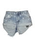 One Teaspoon 100% Cotton Stars Blue Denim Shorts Size 27 waist - photo 1