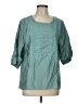 Desigual Teal 3/4 Sleeve Blouse Size L (estimated) - photo 1