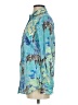 J. McLaughlin Print Blue Long Sleeve Blouse Size XS - photo 5