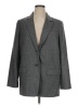 Everlane Chevron-herringbone Gray Wool Blazer Size 14 - photo 1