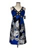 Style&Co Print Blue Casual Dress Size L (petite) - photo 1
