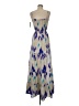 Aqua 100% Polyester Tie-dye Blue Cocktail Dress Size M - photo 2