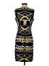J. McLaughlin 100% Spandex Graphic Blue Cocktail Dress Size S - photo 2