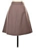 J.Crew 100% Wool Solid Pink Brown Wool Skirt Size 00 Petite - photo 2