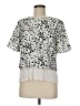 Ann Taylor 100% Polyester Silver Short Sleeve Blouse Size M - photo 1