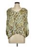 Angie Green 3/4 Sleeve Blouse Size L - photo 1
