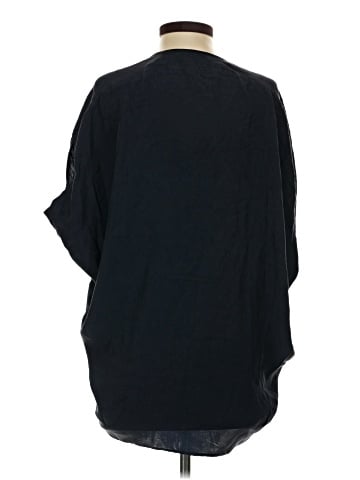 Vince. 3/4 Sleeve Silk Top (view 2)