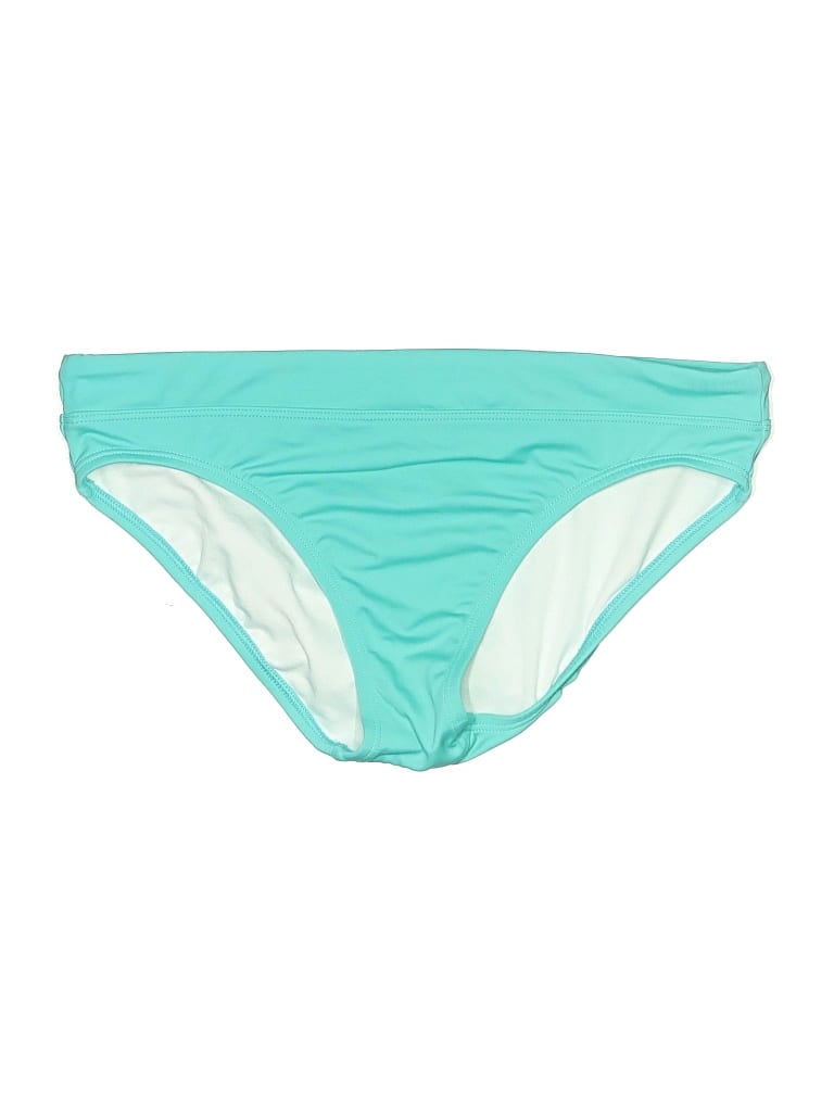 Pre-owned Lands' End Swimsuit Bottoms In Teal