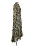 Cinq à Sept 100% Polyester Floral Green Casual Dress Size 2 - photo 4