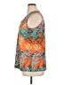 Wiholl Orange Sleeveless Blouse Size XL - photo 5
