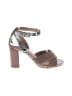 Halogen 100% Leather Silver Sandals Size 5 - photo 1