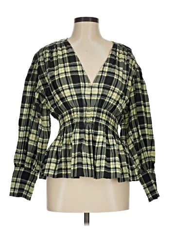 Ganni Long Sleeve Blouse (view 1)