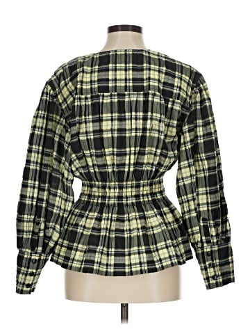 Ganni Long Sleeve Blouse (view 2)