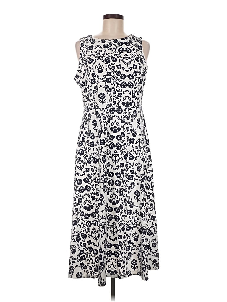 Pre-owned Croft & Barrow Casual Dress In Ivory