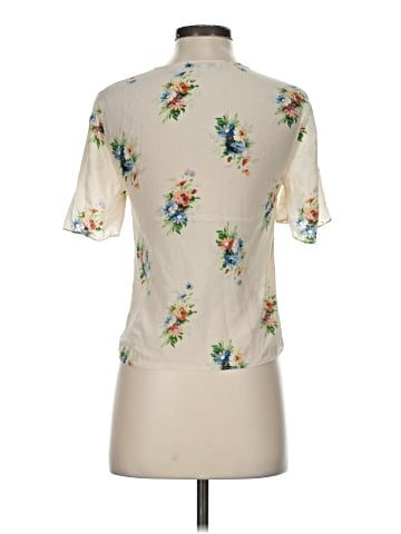 Madewell Short Sleeve Silk Top (view 2)
