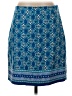 Talbots Print Blue Casual Skirt Size 4 - photo 1