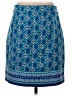 Talbots Print Blue Casual Skirt Size 4 - photo 2
