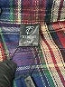 Assorted Brands 100% Polyester Plaid Blue Short Sleeve Blouse Size XL - photo 7