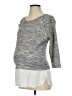 Seraphine Gray 3/4 Sleeve Top Size XS Maternity - photo 1