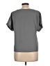 Unbranded 100% Polyester Gray Short Sleeve Blouse Size L - photo 2
