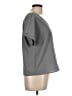 Unbranded 100% Polyester Gray Short Sleeve Blouse Size L - photo 4