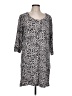 Soma Animal Print Gray Casual Dress Size L - photo 1