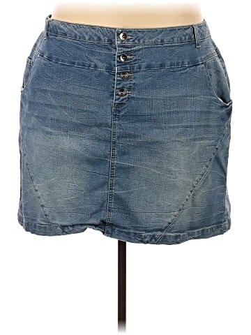 Ellos Denim Skirt (view 1)