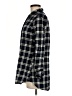Love Notes 100% Cotton Plaid Black 3/4 Sleeve Button-Down Shirt Size M - photo 5