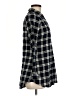 Love Notes 100% Cotton Plaid Black 3/4 Sleeve Button-Down Shirt Size M - photo 4