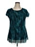 SeSe Code Teal Short Sleeve Blouse Size XL - photo 1