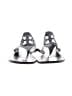 Tory Burch 100% Leather White Black Flip Flops Size 7 1/2 - photo 2