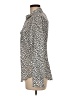 MICHAEL Michael Kors 100% Polyester Animal Print Ivory Long Sleeve Blouse Size M - photo 5
