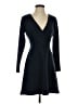 Ann Taylor LOFT Polka Dots Blue Casual Dress Size 2 Petite - photo 1