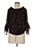 Scripted 100% Polyester Black 3/4 Sleeve Blouse Size M - photo 1
