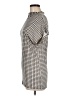 Reiss 100% Viscose Houndstooth Silver Short Sleeve Turtleneck Size M - photo 5